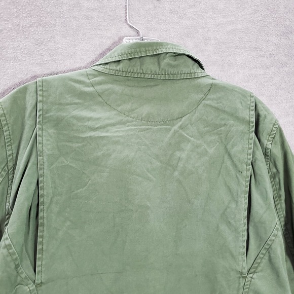 TORRID Women Military Jacket 1 Green Utility Full Zip Long Sleeve Collar Pockets - Picture 7 of 9